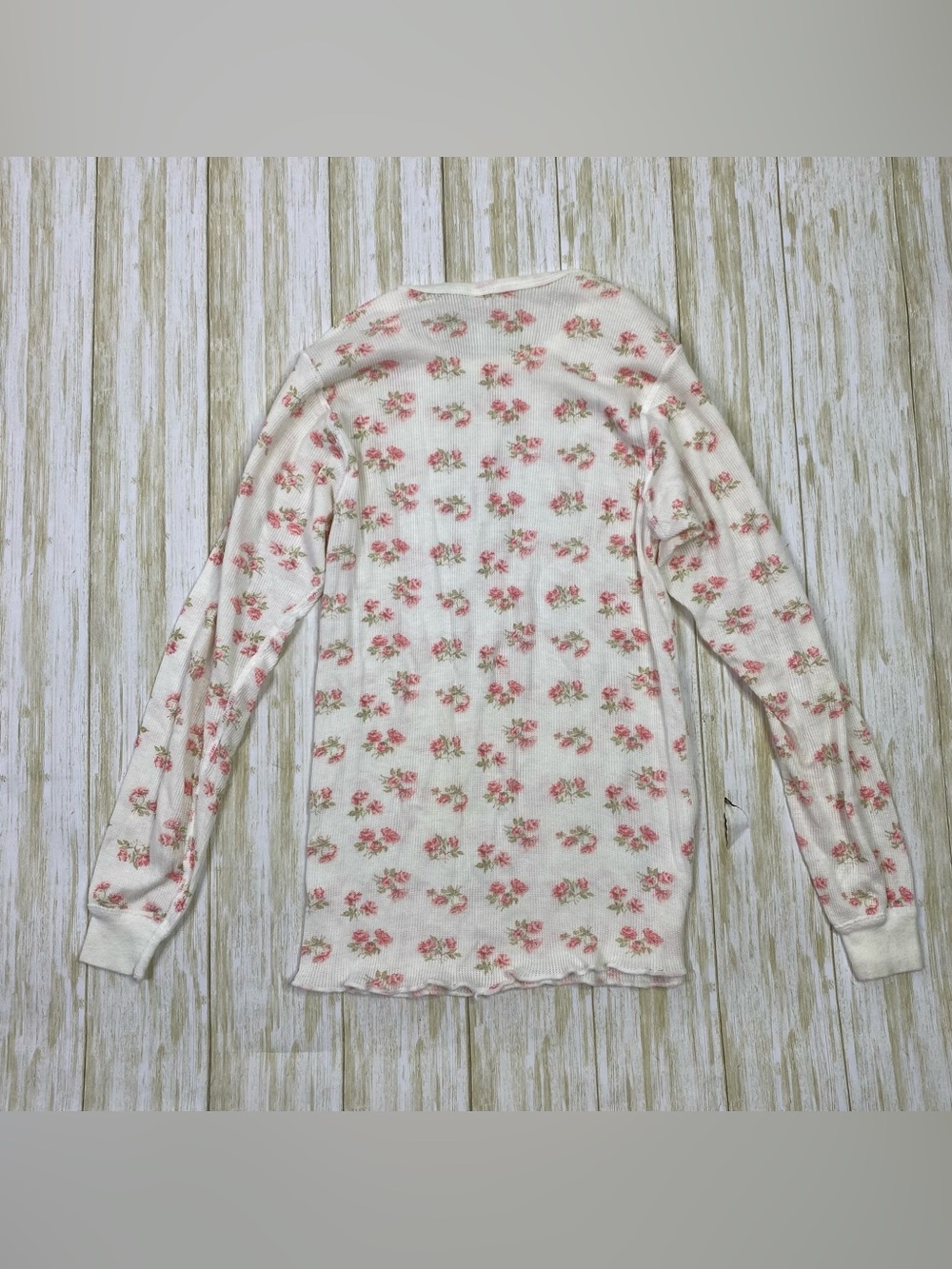 Vintage J.E. Morgan Arctex Lites White Floral Thermal Long Johns - Picture 5 of 11